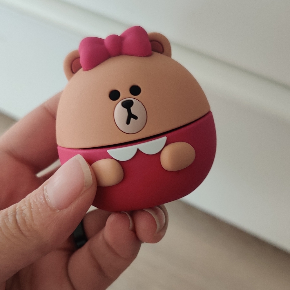 Line friends choco bear pong ping figurine